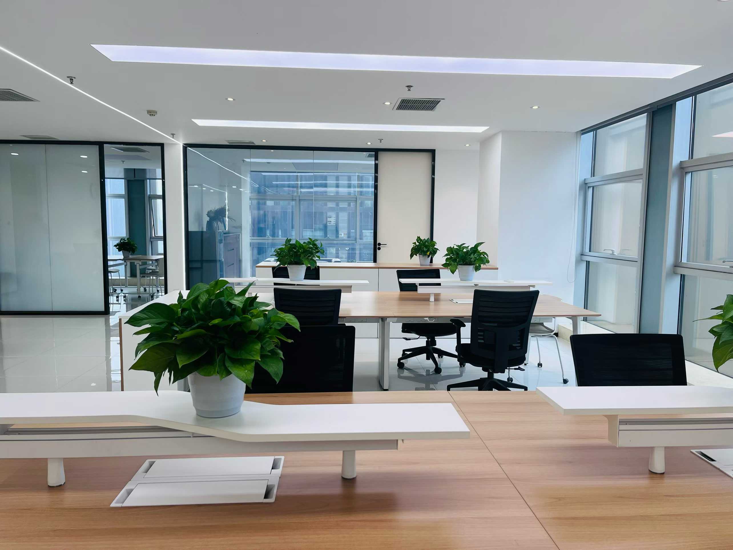 天府三街老超甲写字楼 24小时空调 双面采光 277平 4隔间35工位带库房 特价含家具 节能大厦办公室出租