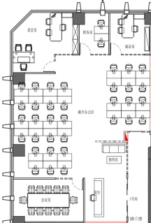 高新区三街 超甲24小时空调楼盘 270平 4隔间34工位内 精装带家具 双面采光 节能大厦办公室出租