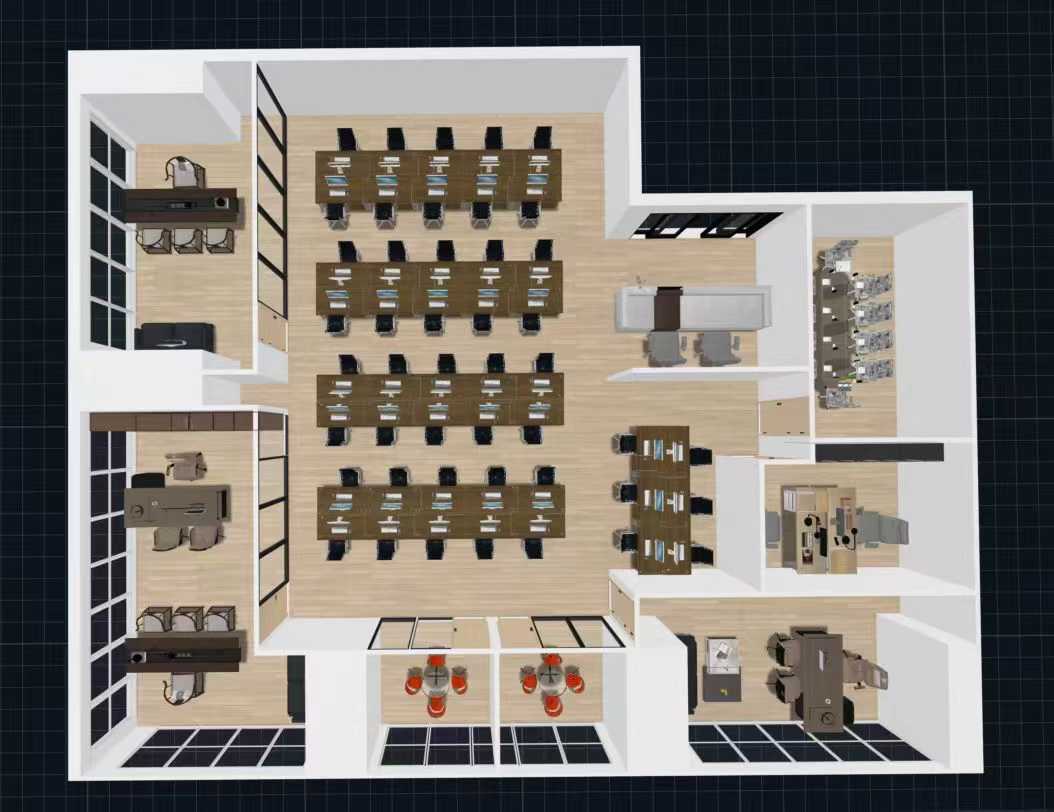 高新区世纪城地铁口 服务面积380平 7隔间 32工位 双面彩钢 特价出租 视野巴适 东方希望天祥办公室出租