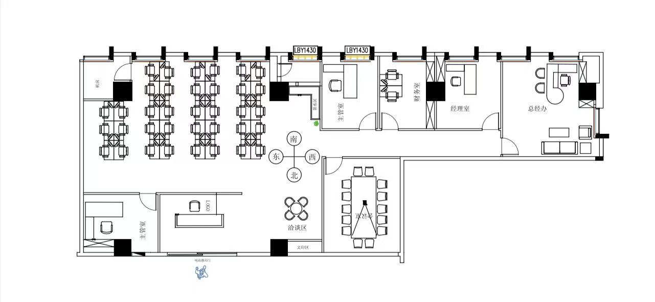 三色路 6号线金石路跌口 精装现房 396平方 6隔间36工位 动静分区 24小时空调自控 含家具可调 中鼎国际办公室出租
