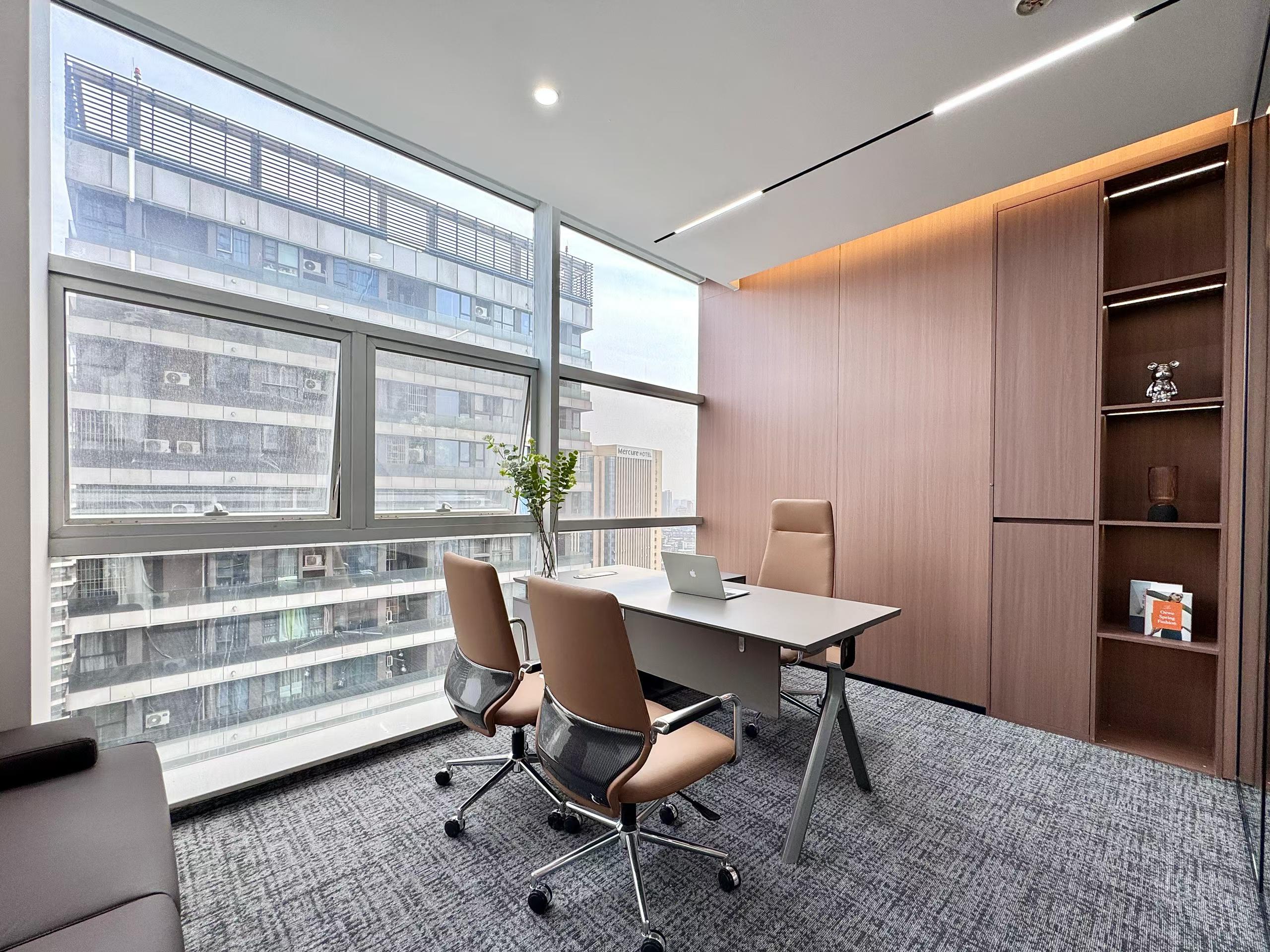 5号线花牌坊地铁口 精装好房 169平 3隔间15工位 品质装修 价格含物业含家具 新时金泰大厦办公室出租