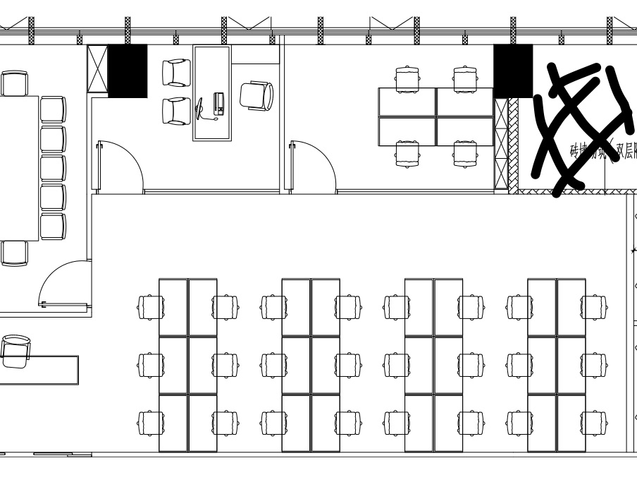 火车东站甲级楼盘 232平方 3隔间24工位 精装带家具 双地铁 交通方便 中环国际办公室出租