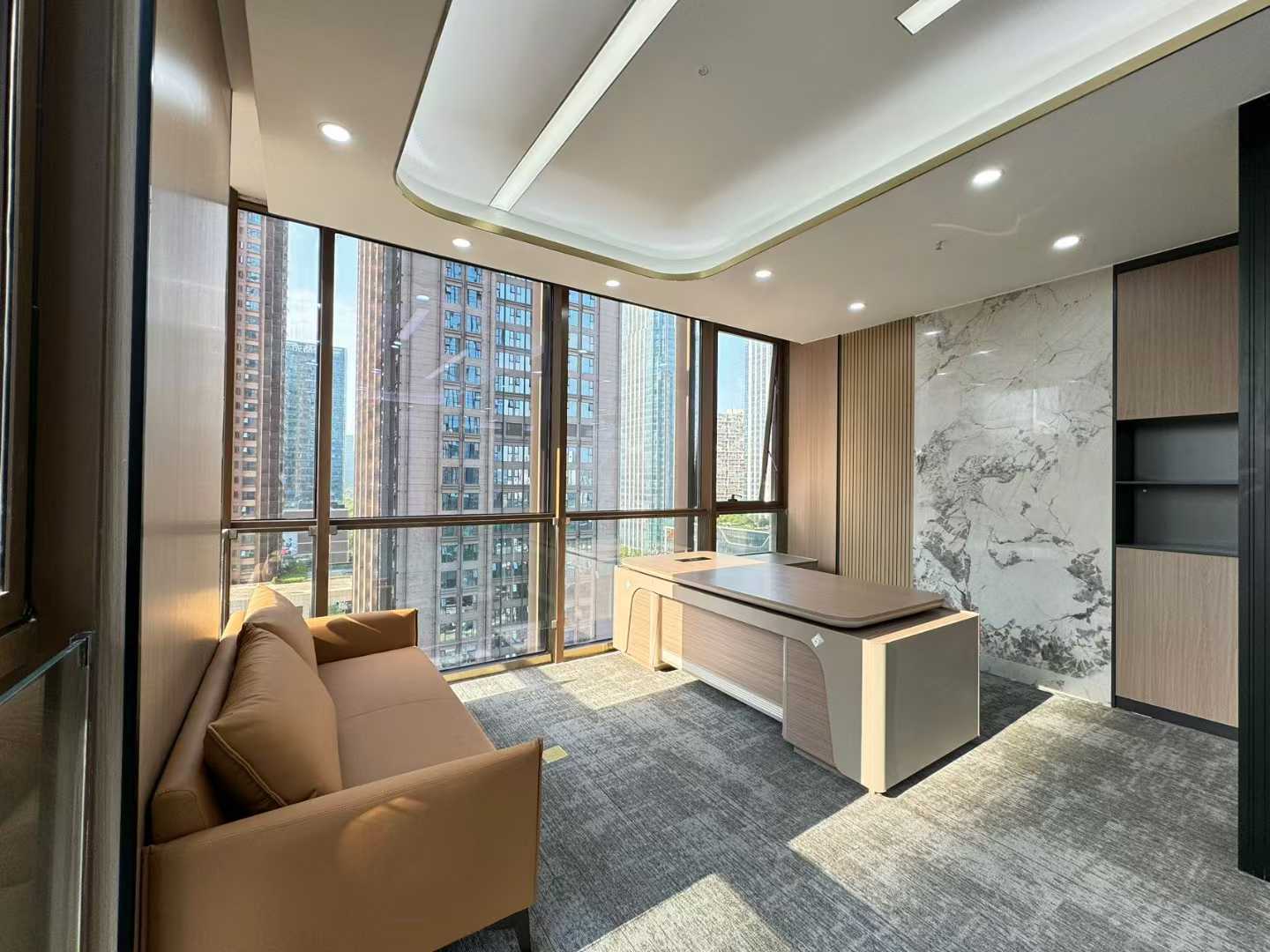 世纪城地铁口甲级双面采光户型 365平方 6隔间30工位 采光视野安逸 东方希望天祥办公室出租