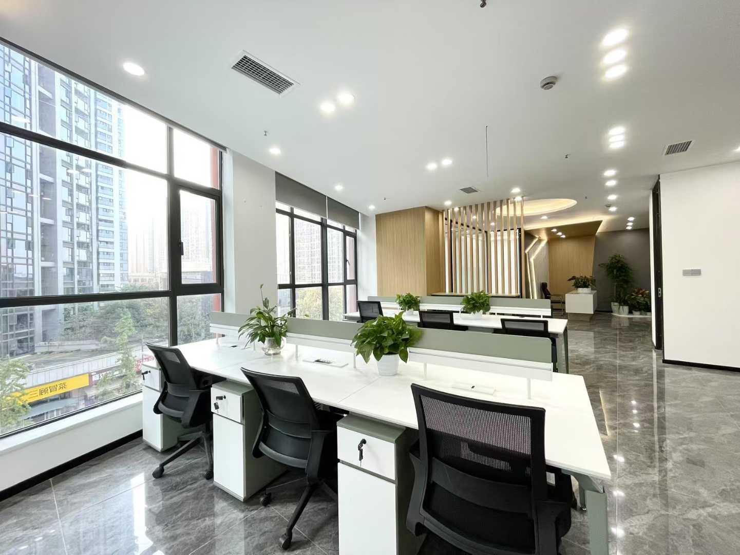 2号线洪河地铁几百米 低区户型不拥堵 275平 4隔间28工位 户型方正 拎包入住 云图大厦办公室出租