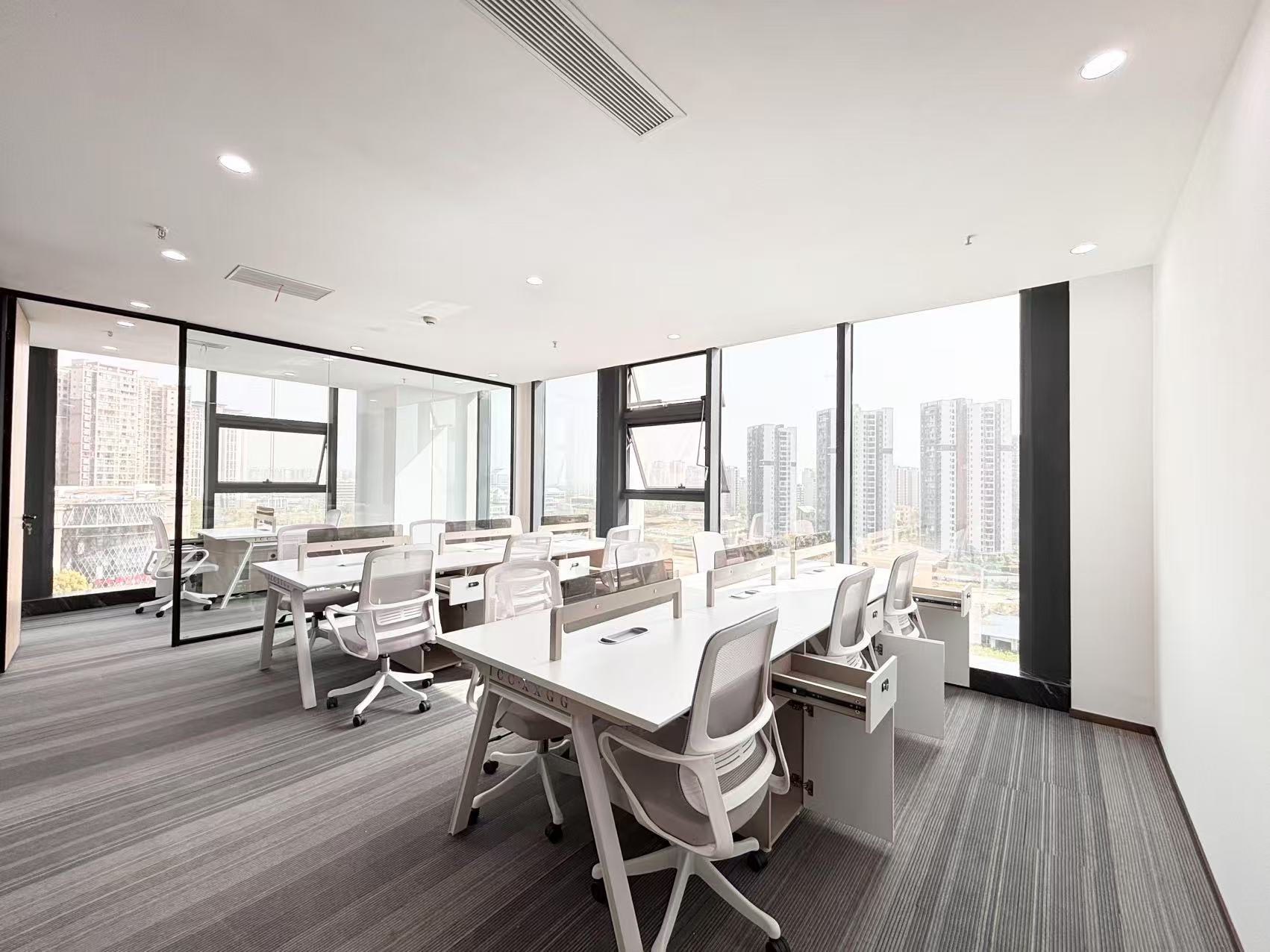 中和版块地铁口小户型 整栋运营 3隔间12工位 147平 无加时费 双面采光 坐北朝南 视野巴适 香榭国际办公室出租