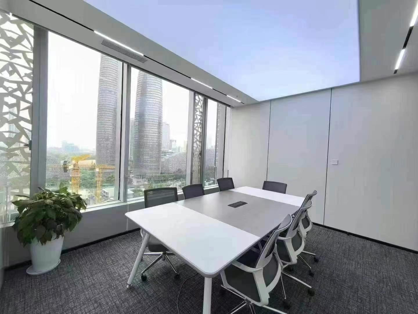 金融城甲写 248平方 4隔间20工位 精装带家具 双面采光 户型方正 中航国际广场办公室出租