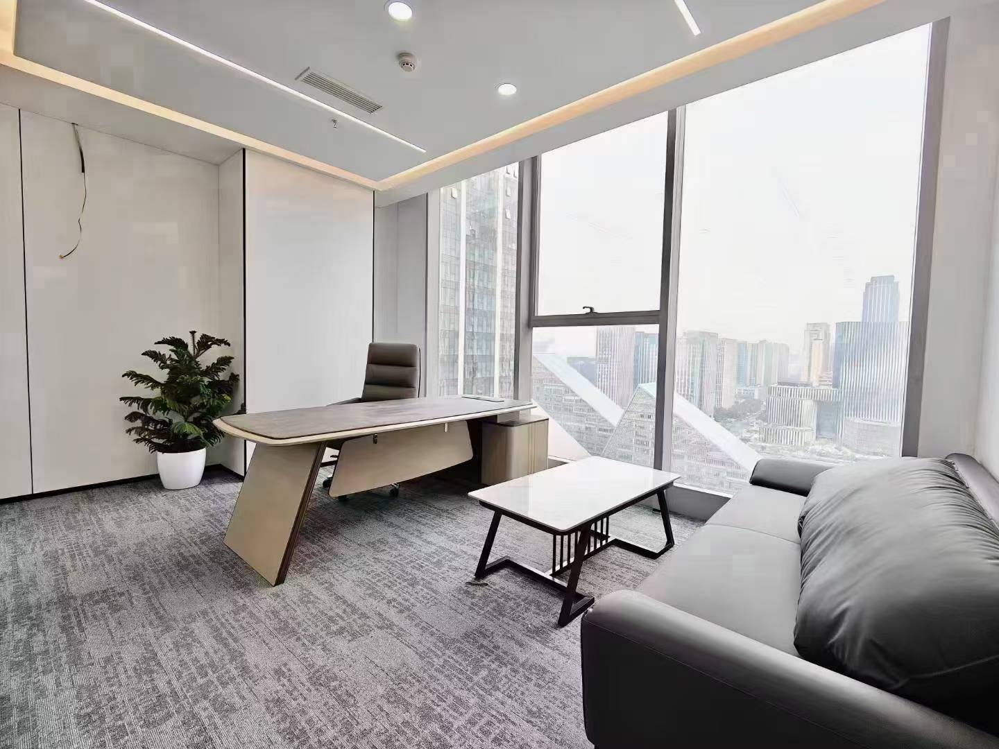 南门9号线芯岛地铁三四百米 266平 3隔间26工位 空调早8晚10 嘉煜金融科技中心办公室出租