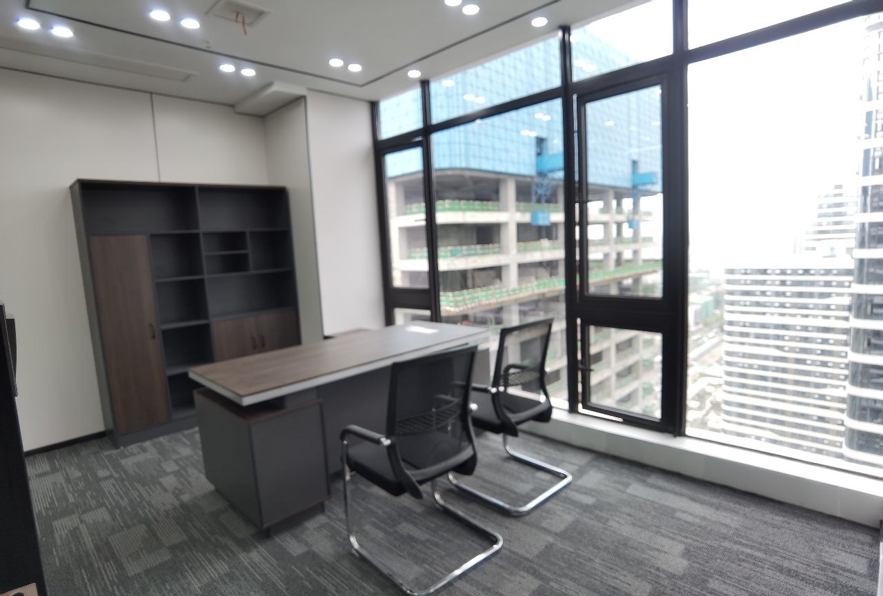 成华区理工大学龙光世纪中心64平小面积办公室出租 精装带家具