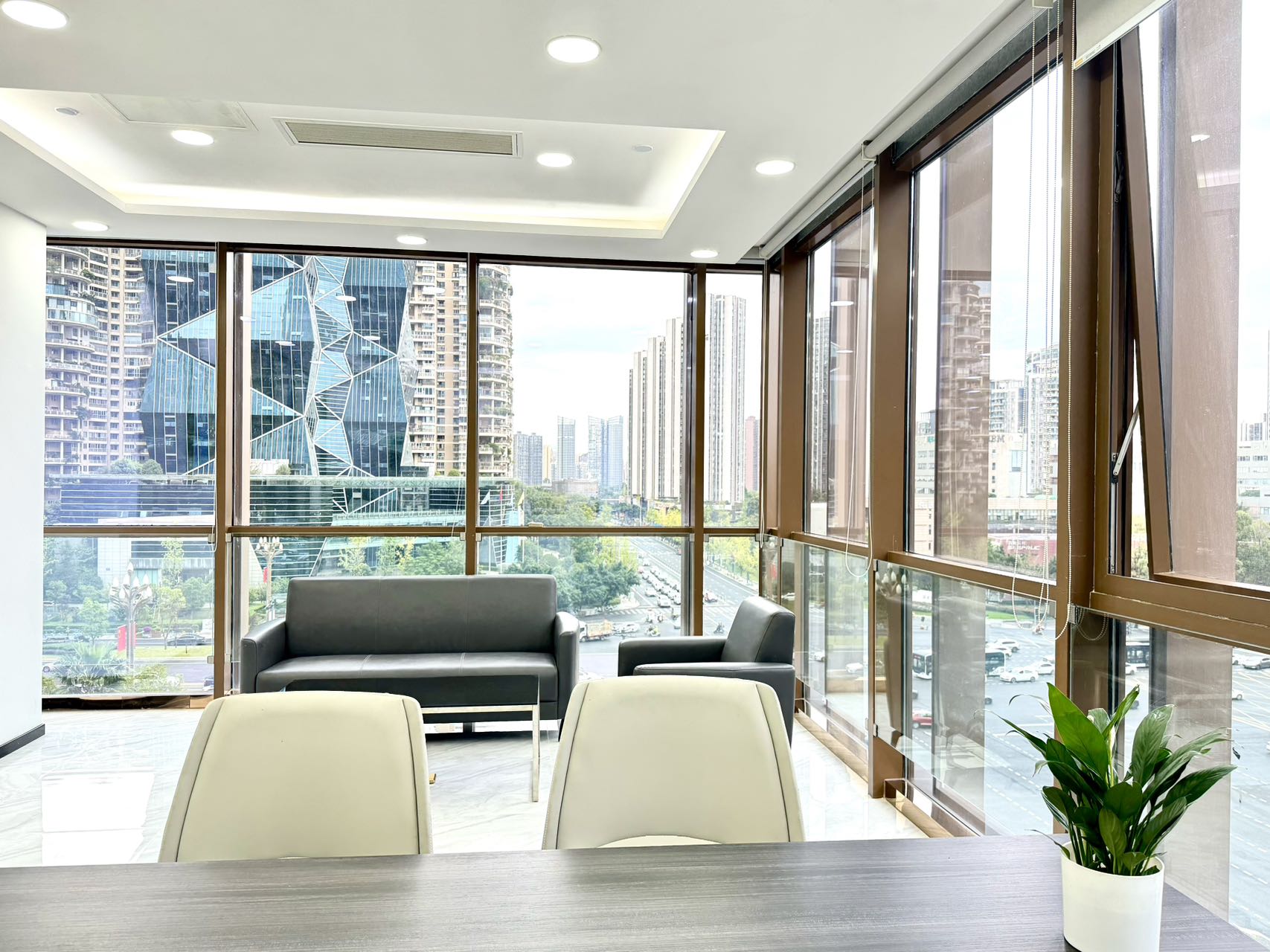 高新区1号线世纪城地铁口 323平方 5隔间34工位带2库房 低区双面采光 东南朝向 东方希望广场办公室出租