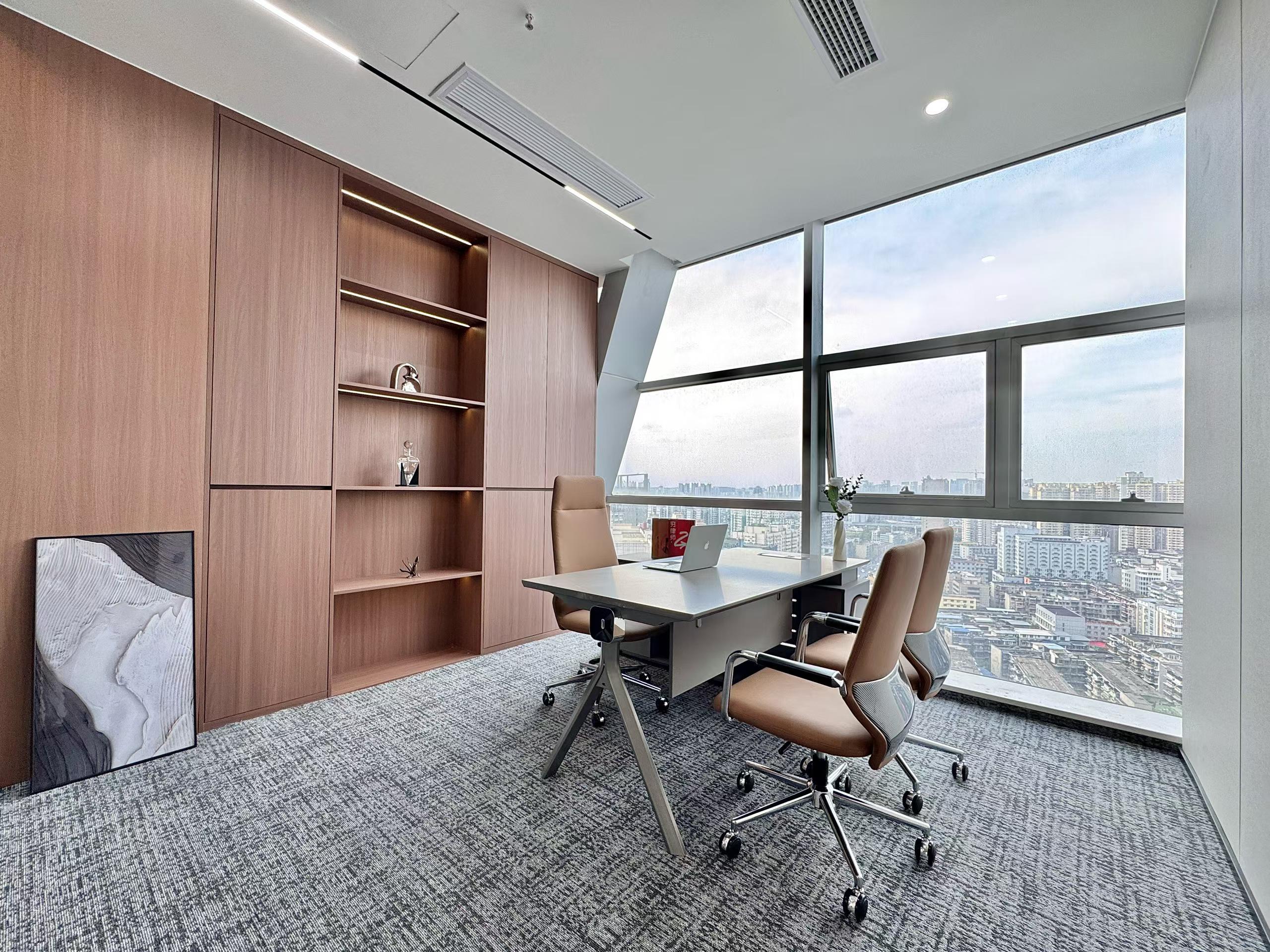 北一环花牌坊地铁口 249平 5隔间24工位 大老板间 方正利用率高  电梯口 带家具 新金泰大厦办公室出租