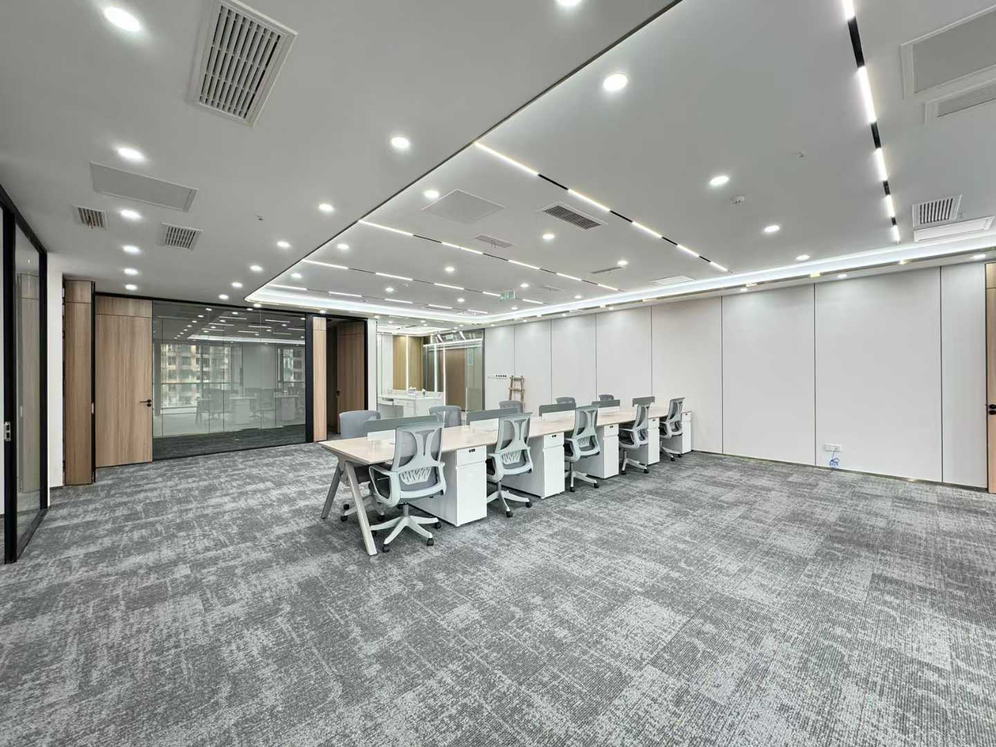 世纪城地铁口甲级双面采光户型 365平方 6隔间30工位 采光视野安逸 东方希望天祥办公室出租